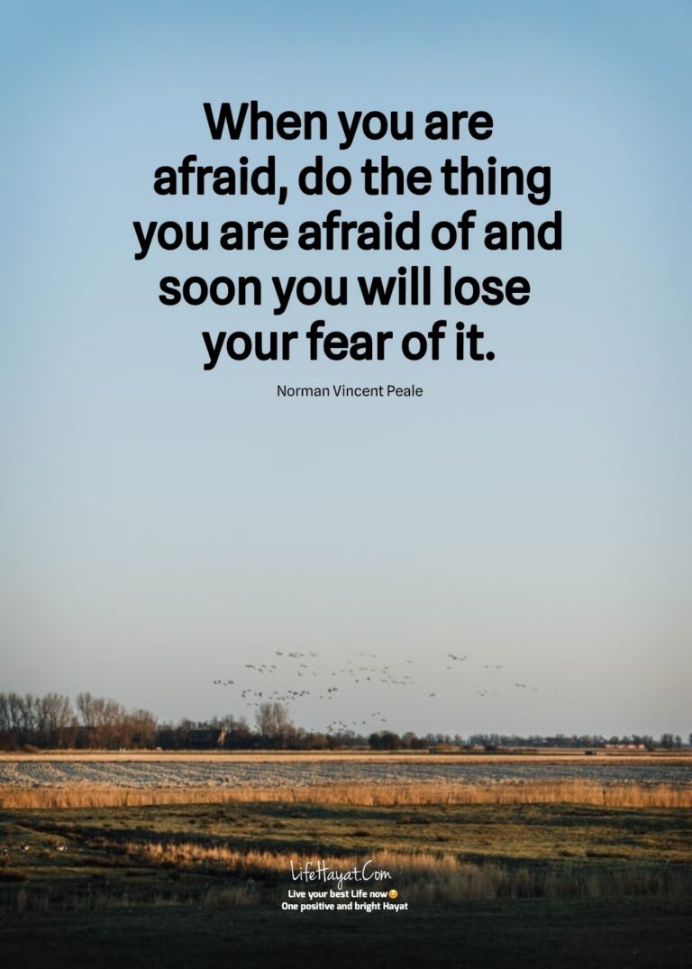 20 Inspirational Quotes On Fear - Best Life Hayat