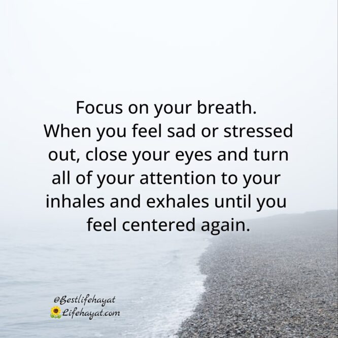 Focus on your breath