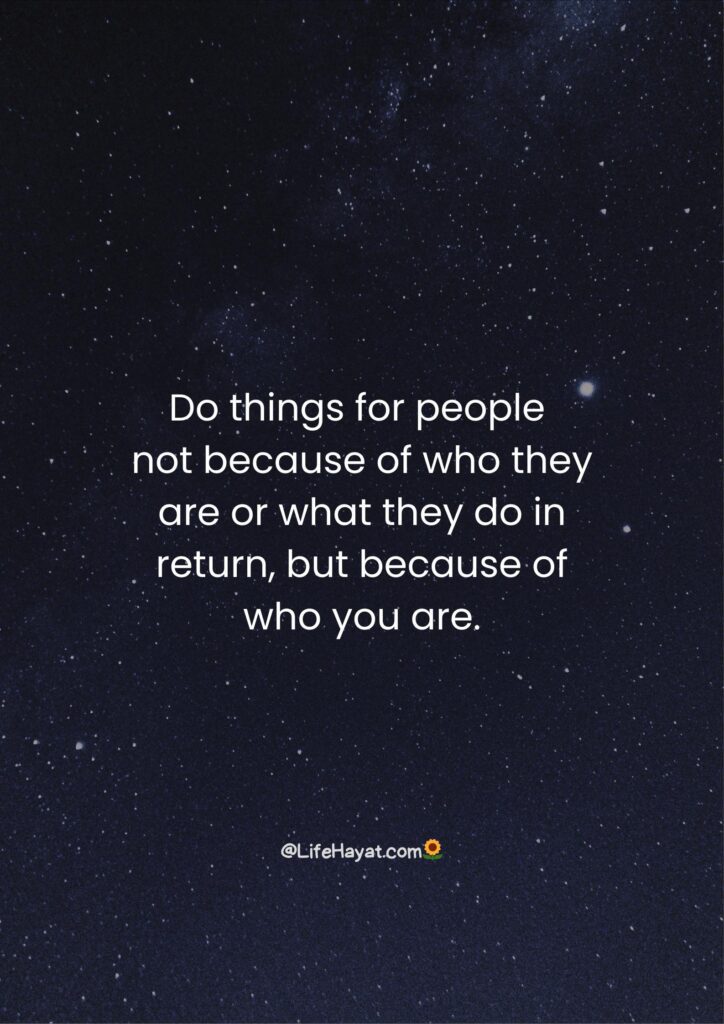 Do things for others