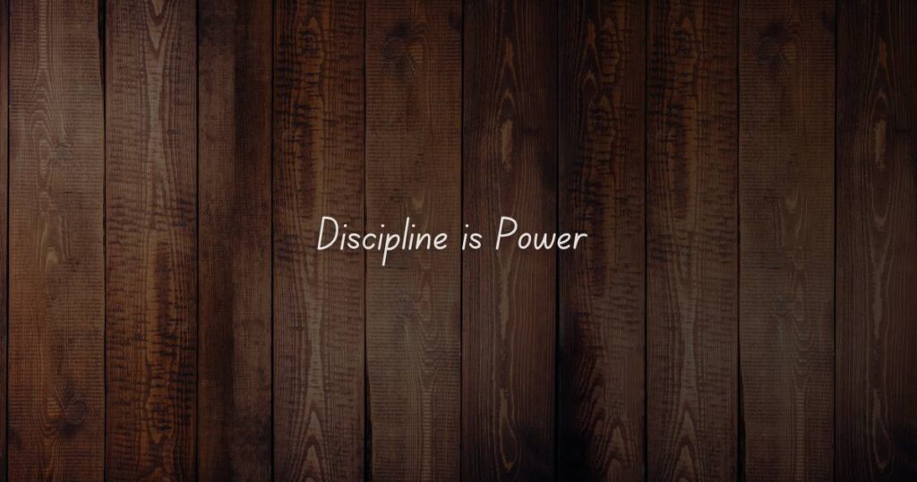 self discipline and personal mastery